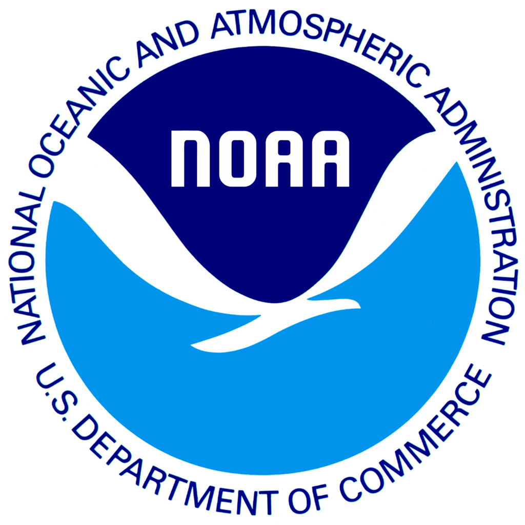 Circular logo of the NOAA; blue colors for sea and sky separated by a white gull. Skip to 'main'.