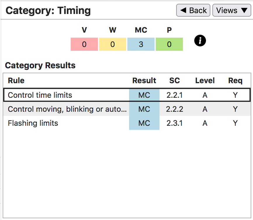 AInspector: Timing; 3 MC