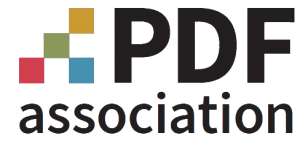 Image: PDF Association logo.